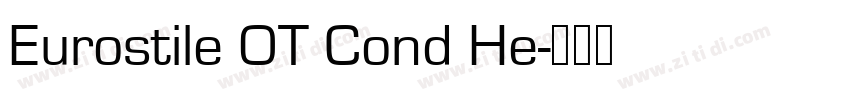 Eurostile OT Cond He字体转换